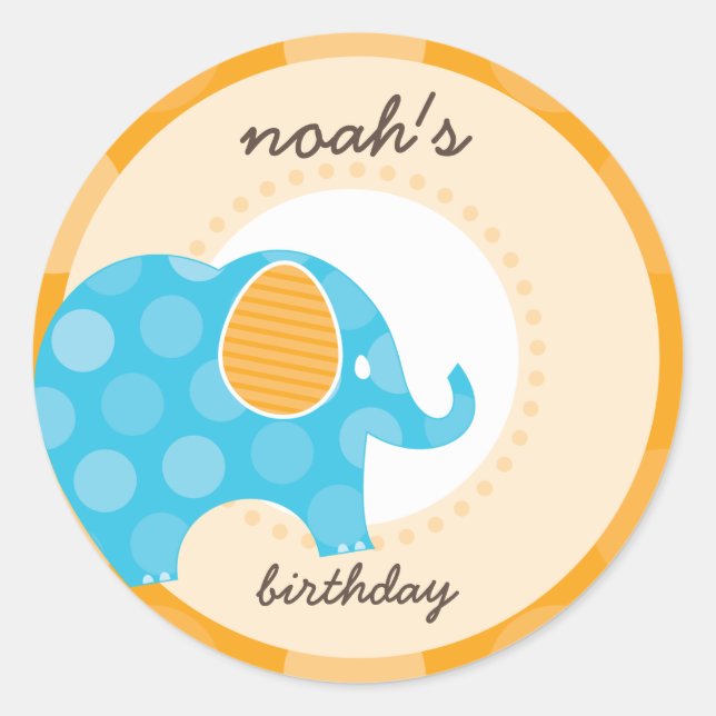 PARTY STICKERS :: elephant 1 (Front)