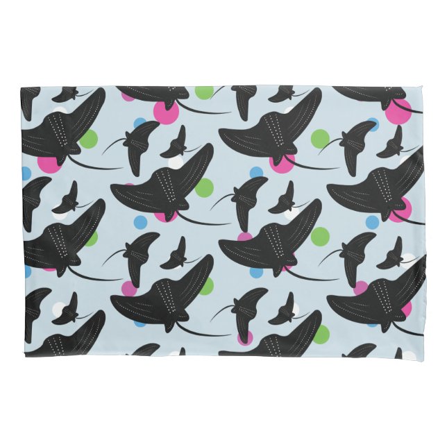 Party Stingray Colourful Pattern    Pillowcase (Front)