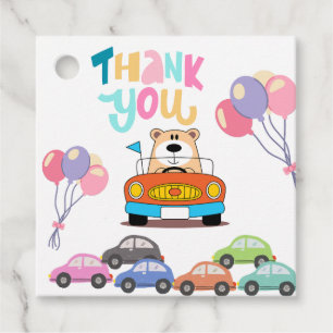 Party supplies cars favour tags