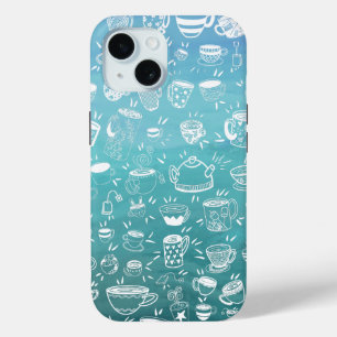 Party tea coffee cups Case-Mate iPhone case