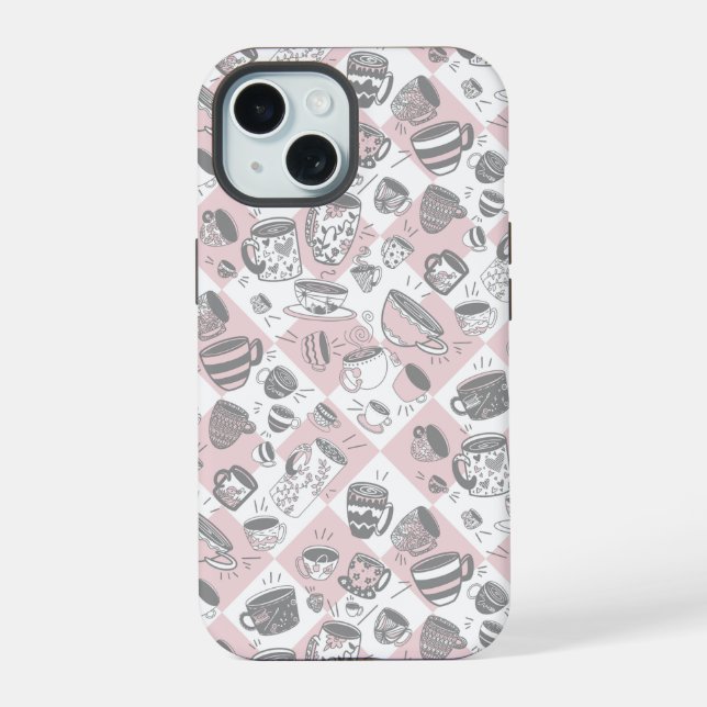 Party tea coffee cups Case-Mate iPhone case (Back)