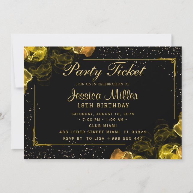 Party Ticket Invitation (Front)