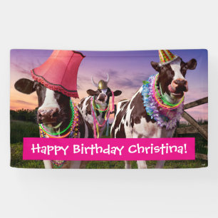 Party 'Til The Cows Come Home Banner