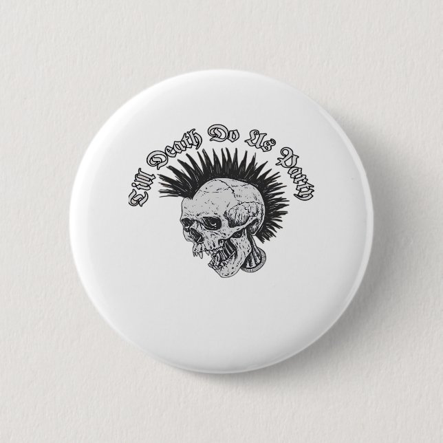Party Till Death Do Us Party Halloween 6 Cm Round Badge (Front)
