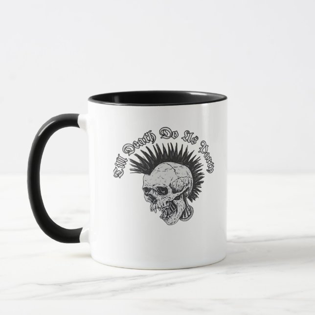 Party Till Death Do Us Party Halloween Mug (Left)