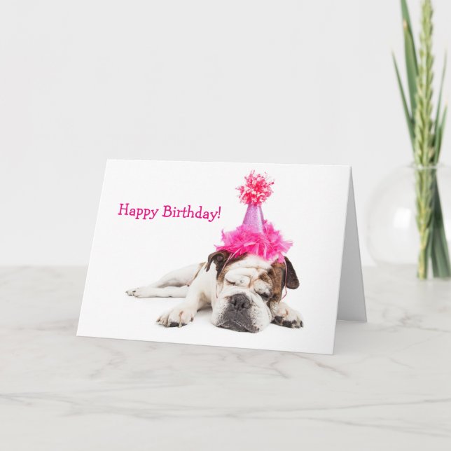 Party 'Till You Pass Out Birthday Card (Front)