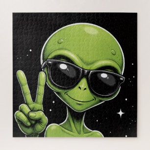 Party time alien jigsaw puzzle