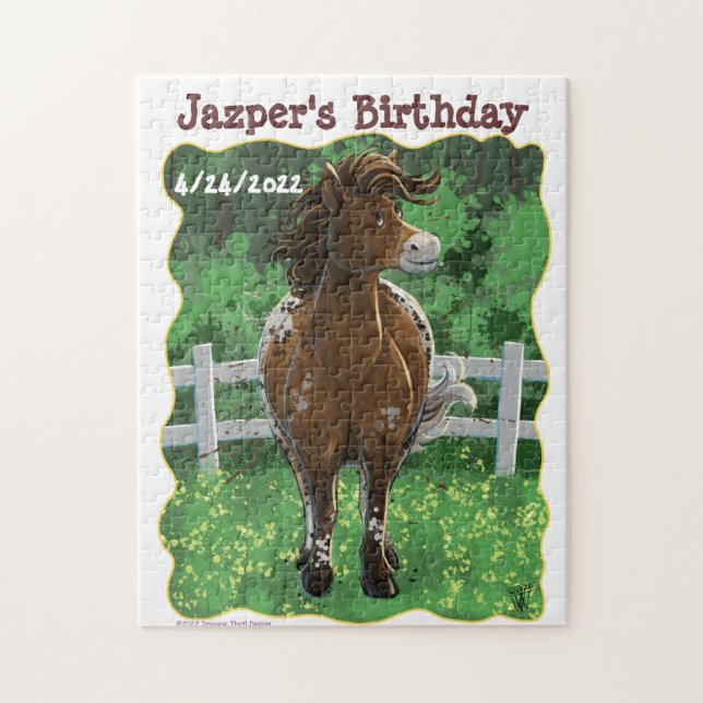 Party Time Appaloosa Horse Jigsaw Puzzle (Vertical)