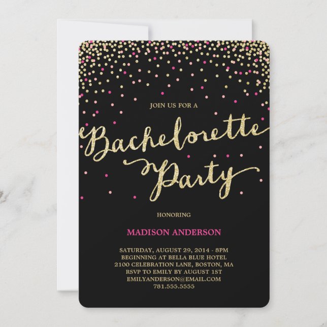 Party Time | Bachelorette Party Invitation (Front)