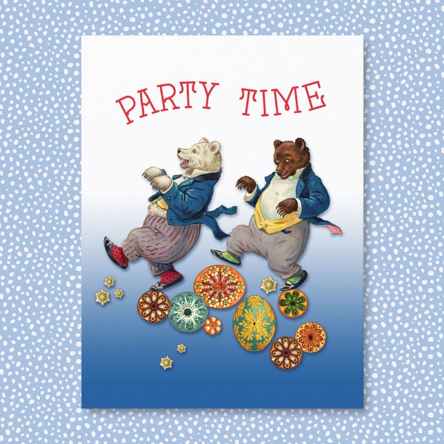 Party Time Bears Postcard (Creator Uploaded)