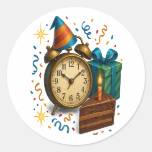 Party Time – Celebrate in Style Classic Round Sticker