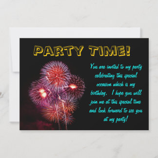 Party Time Celebrations Invitation