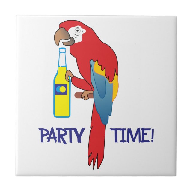Party Time Ceramic Tile (Front)