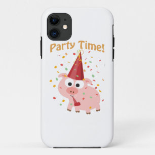 Party time confetti Pig iPhone 11 Case