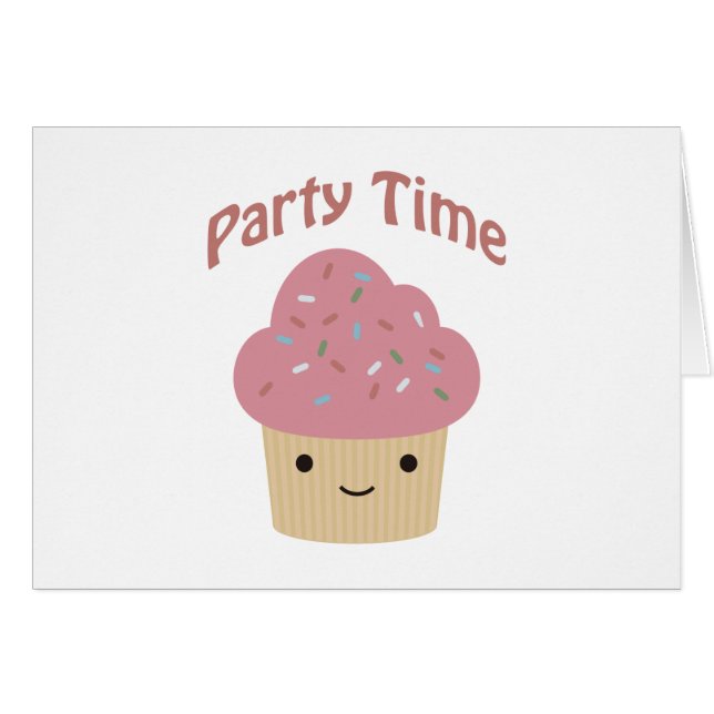Party Time Cupcake (Front Horizontal)
