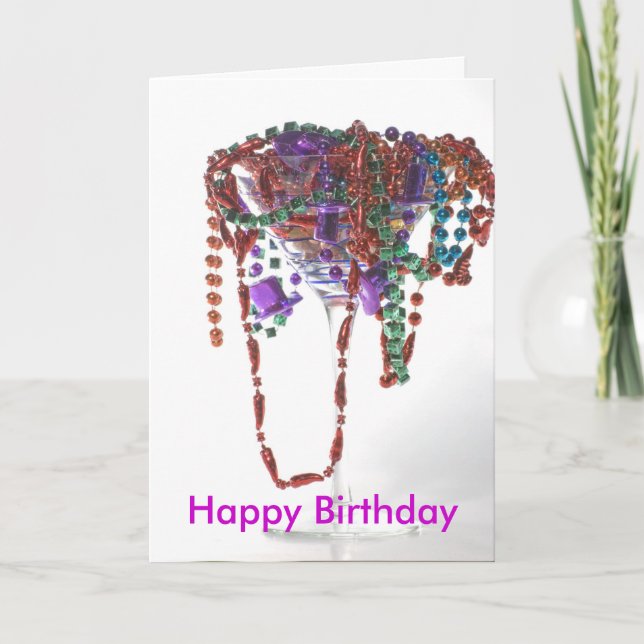 Party time, Happy Birthday Card (Front)