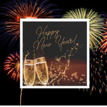 Party-time! Happy New Year Napkins