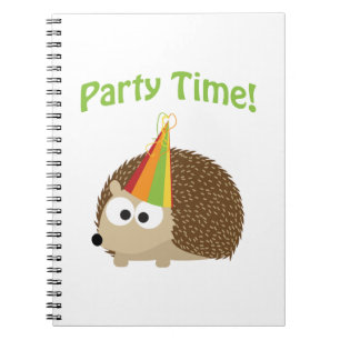 Party Time! Hedgehog Notebook