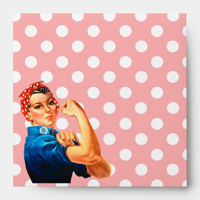 Party Time in Retro Rosie Style Envelope (Front)