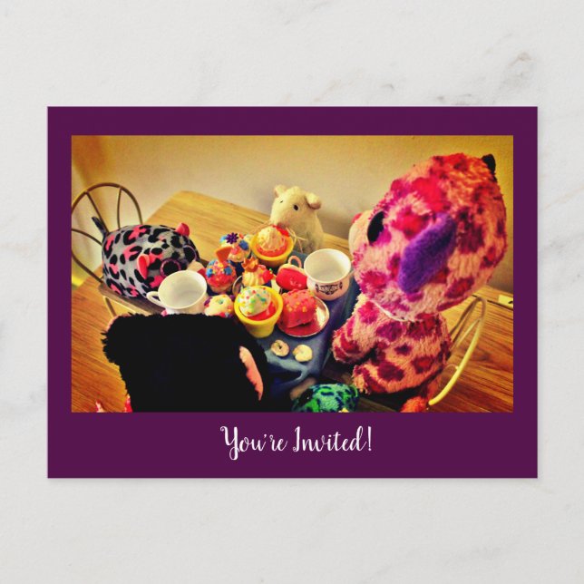 Party Time Invitation Postcard (Front)