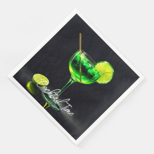 Party Time Neon Popular Personalised Napkin