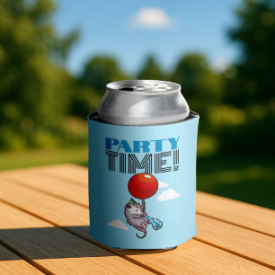 PARTY TIME! Party Possum Funny Floating Opossum Can Cooler