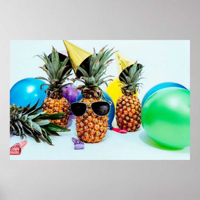 Party Time Pineapples with Party Favours, ZSSG Poster (Front)