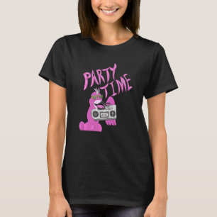 Party Time Pink Flamingo Hip Cool Funky Animal T-Shirt