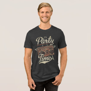 Party Time - Retro Tri-Blend Shirt