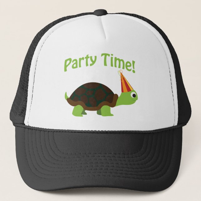 Party time! turtle trucker hat (Front)