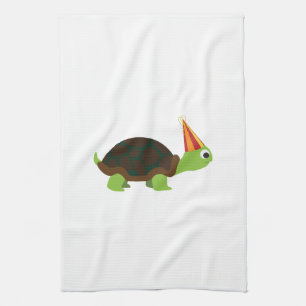 Party Turtle Tea Towel