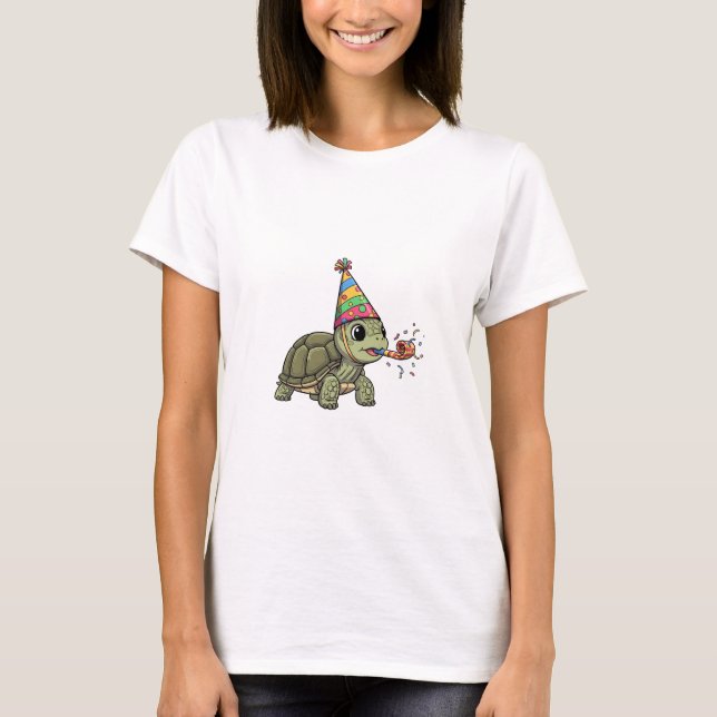 Party Turtle's Birthday Bash T-Shirt (Front)
