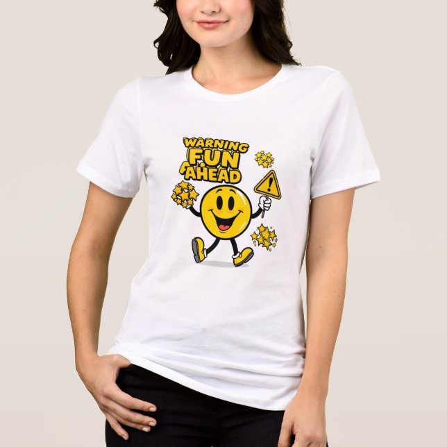 Party vibes Tri-Blend shirt (Front)