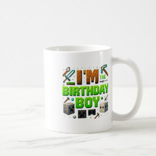 Party Video Gamer Pixel Number I'm The Birthday Bo Coffee Mug