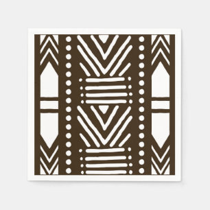Party, Wedding African Mud Cloth Table Napkins