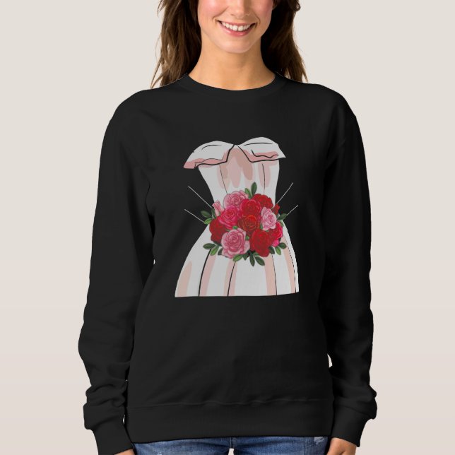 Party Wedding Dress for Marriage Bridal Shower Sweatshirt (Front)