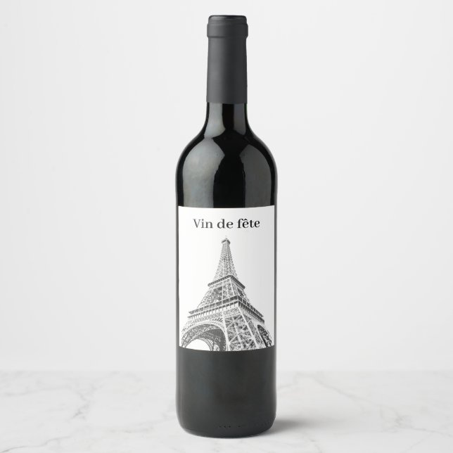 Party Wine France Label (Front)