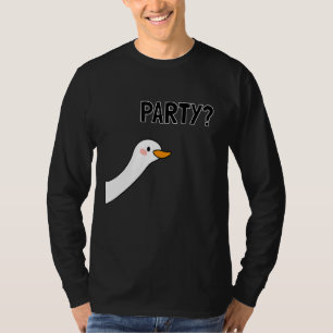 Party With Friends And Alcohol With  Animal Duck T-Shirt