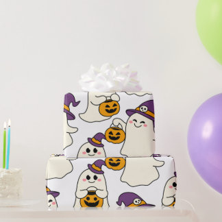 party with halloweens wrapping paper