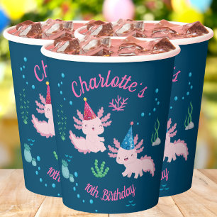 Party with the Axolotls Birthday Party Paper Cups