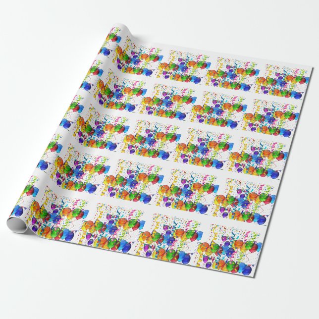 party wrapping paper. wrapping paper (Unrolled)