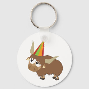 Party Yak Key Ring