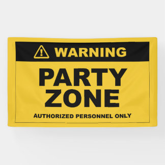 Party Zone Construction Birthday Party Banner
