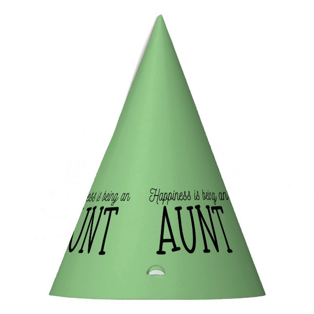 Partyhat - Happiness is Being An Aunt Party Hat (Left)