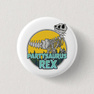 Partysaurus Rex 3 Cm Round Badge