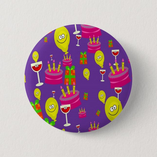 Partytime 6 Cm Round Badge (Front)