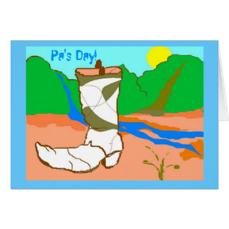 Pa's Day! Card How the West Was won