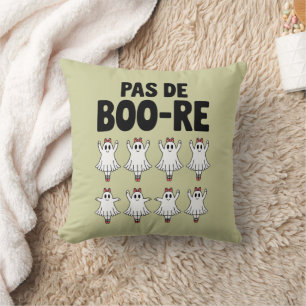 Pas de Boo-re Ballerina Ghost Halloween Spooky Cushion