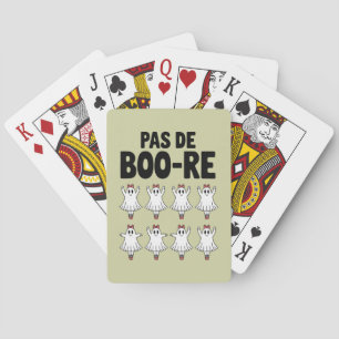 Pas de Boo-re Ballerina Ghost Halloween Spooky Playing Cards