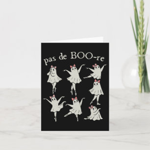 Pas De Boo-re Ballerina Ghost Halloween Spooky Sea Card